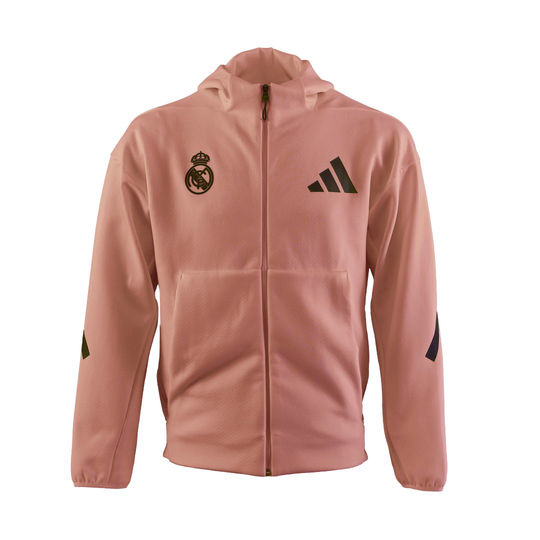 Mens adidas Real Urban Full Zip Hoodie Brown