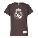 T-shirt enfant blason couleur Washed Black Real Madrid