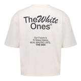Mens The White Ones Text T-Shirt White