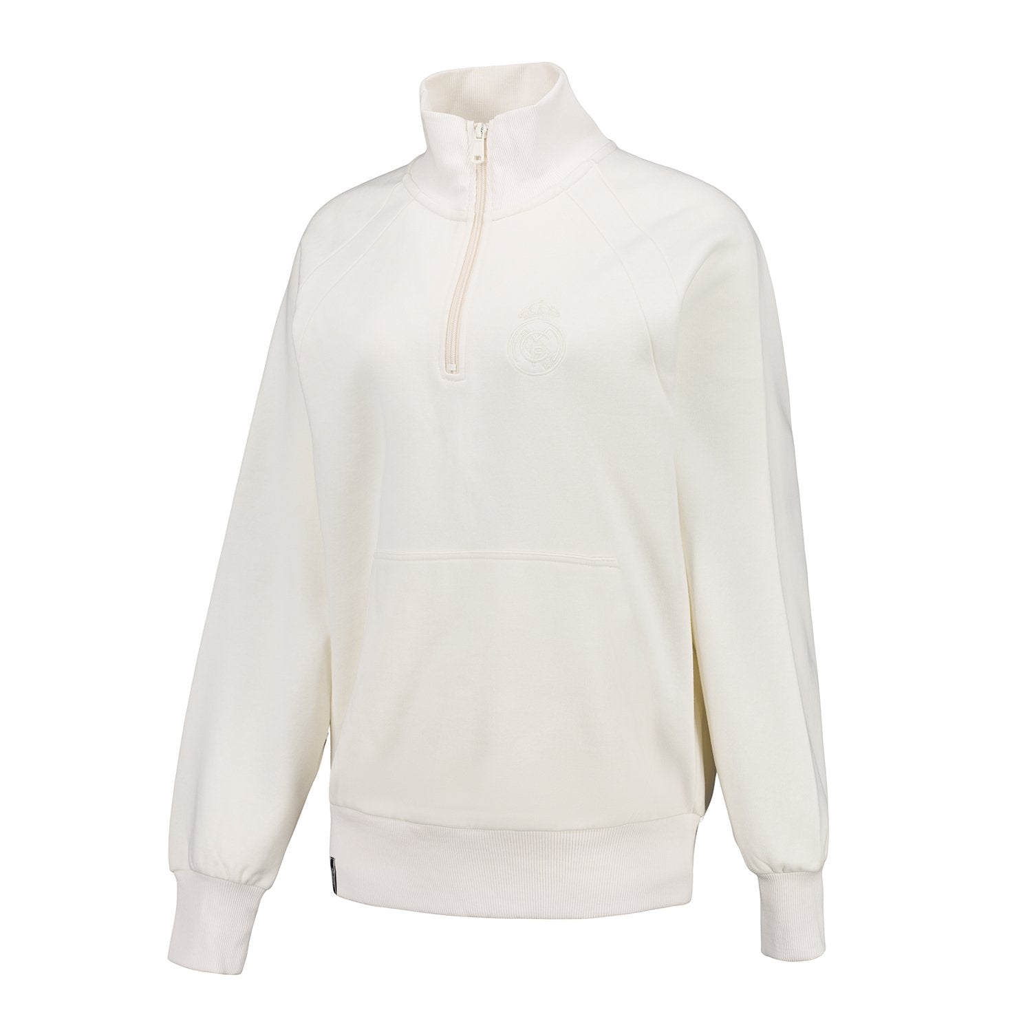 Womens Vintage Zip Sweatshirt Beige