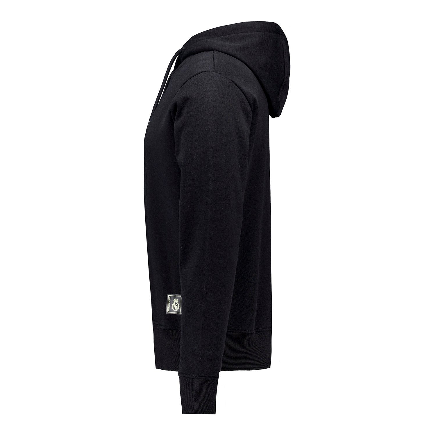 Mens Blackout Hoodie Crest Black Real Madrid – Official Real