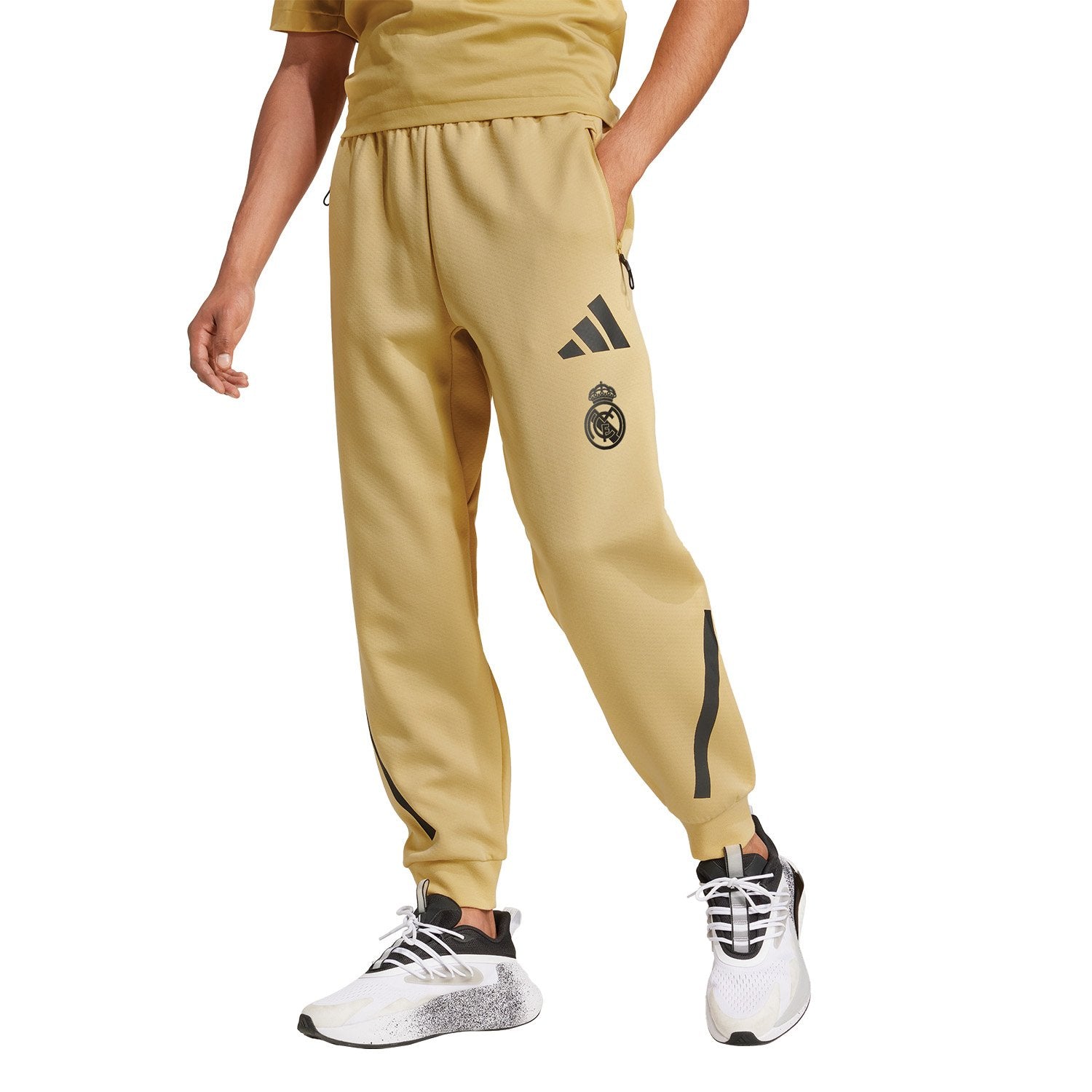 Mens adidas Real Urban Trousers Oat