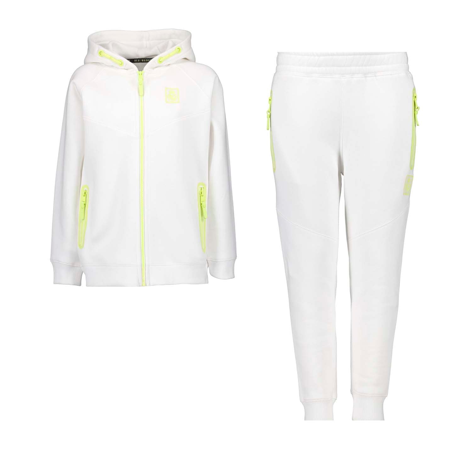 Kids Tracksuit Cool Kids Contrast Zip White