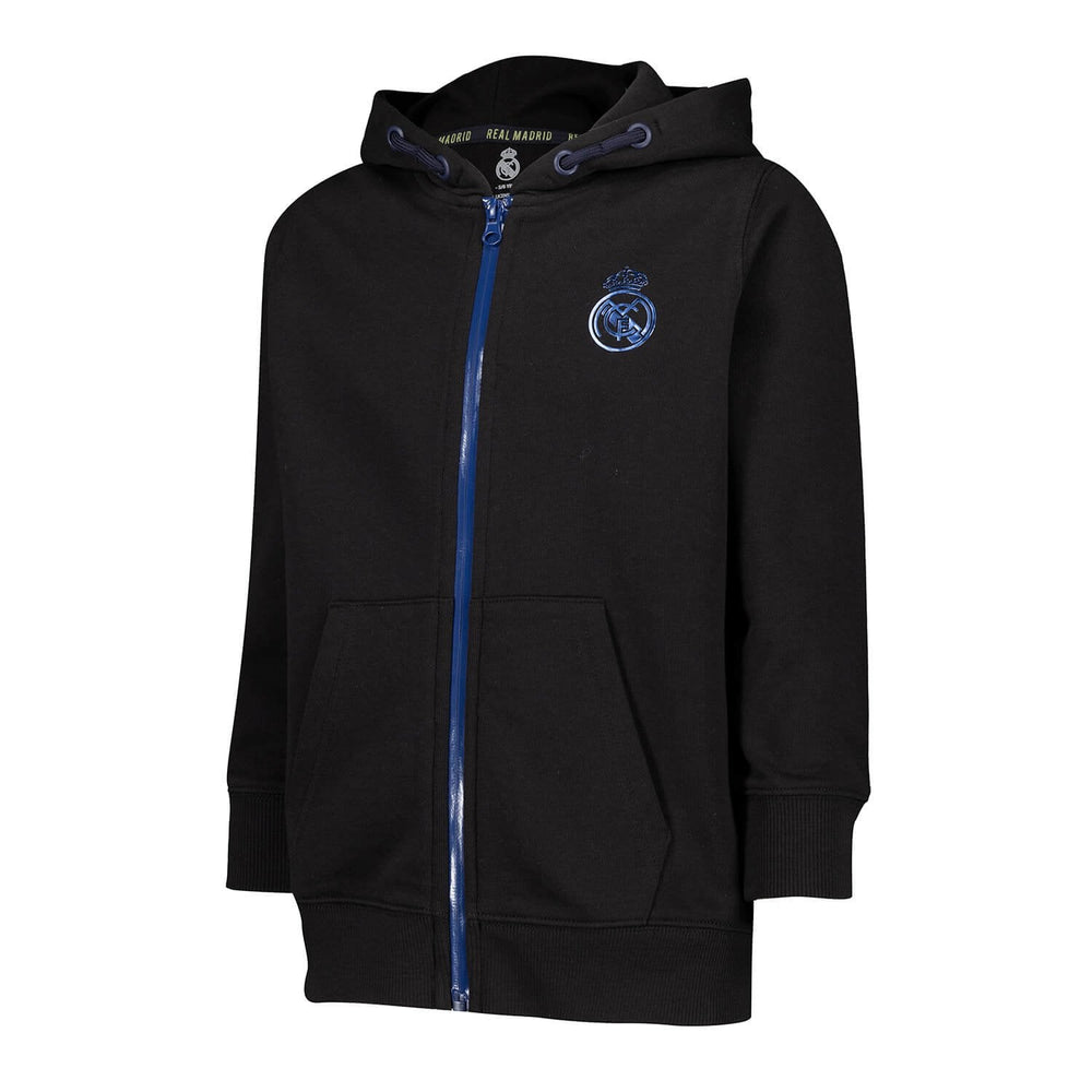 Kids Tracksuit Fan Kids Ombre Zip Black Real Madrid
