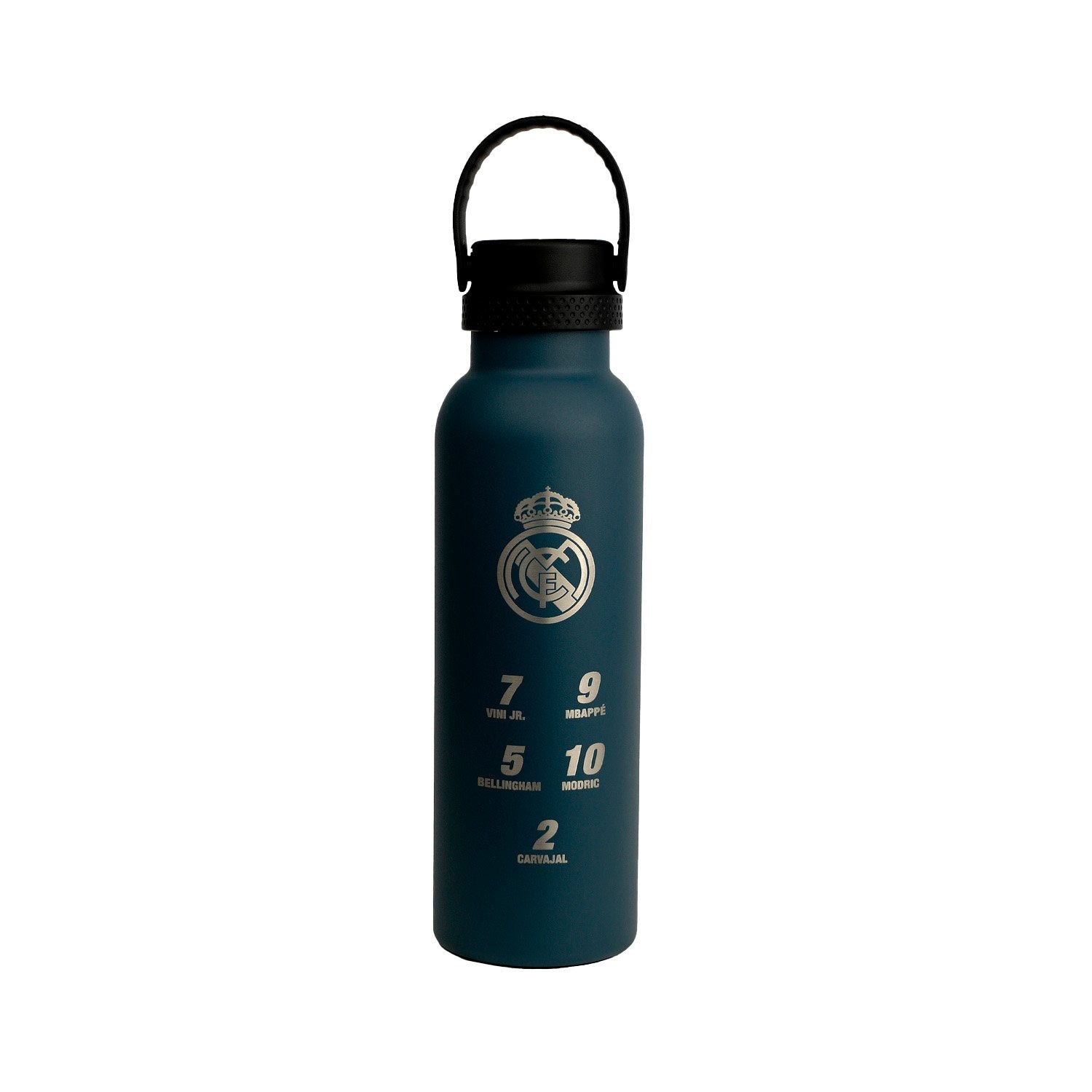 Bottle Thermo Number+ Crest 600ml Ocean Blue Real Madrid