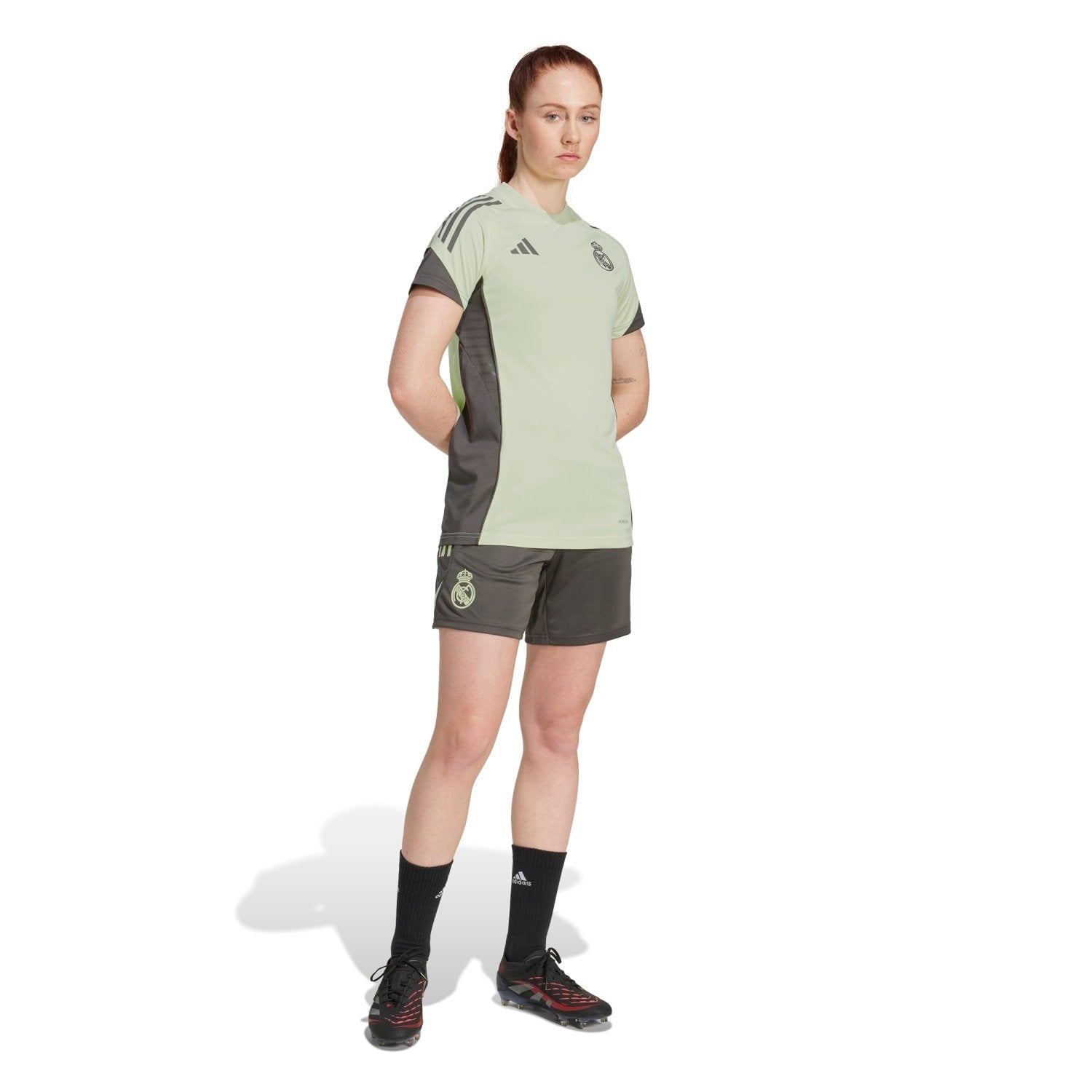 Womens adidas Training Shorts 25/26 Dark Olive