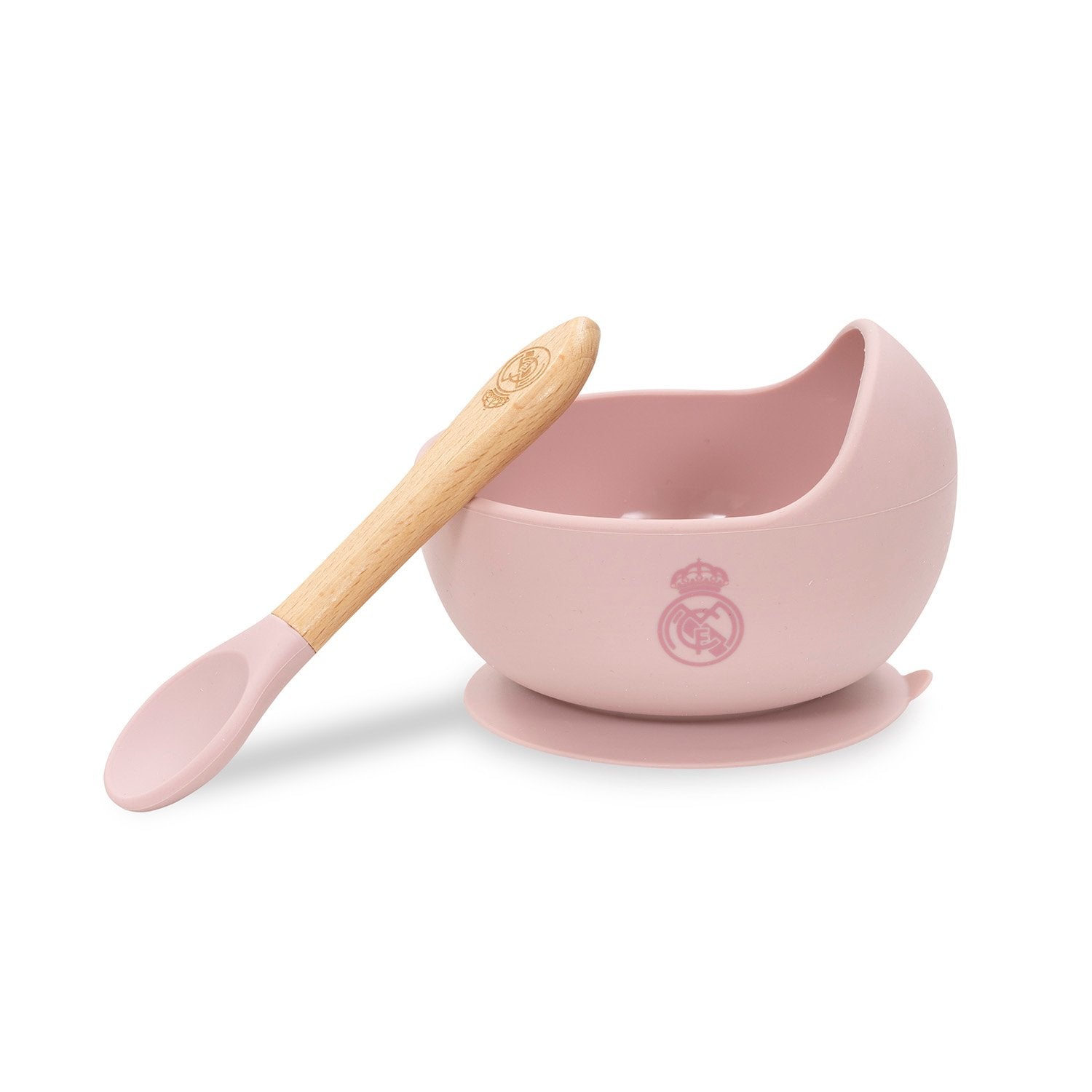 Silicone Bowl & Spoon Pink Real Madrid