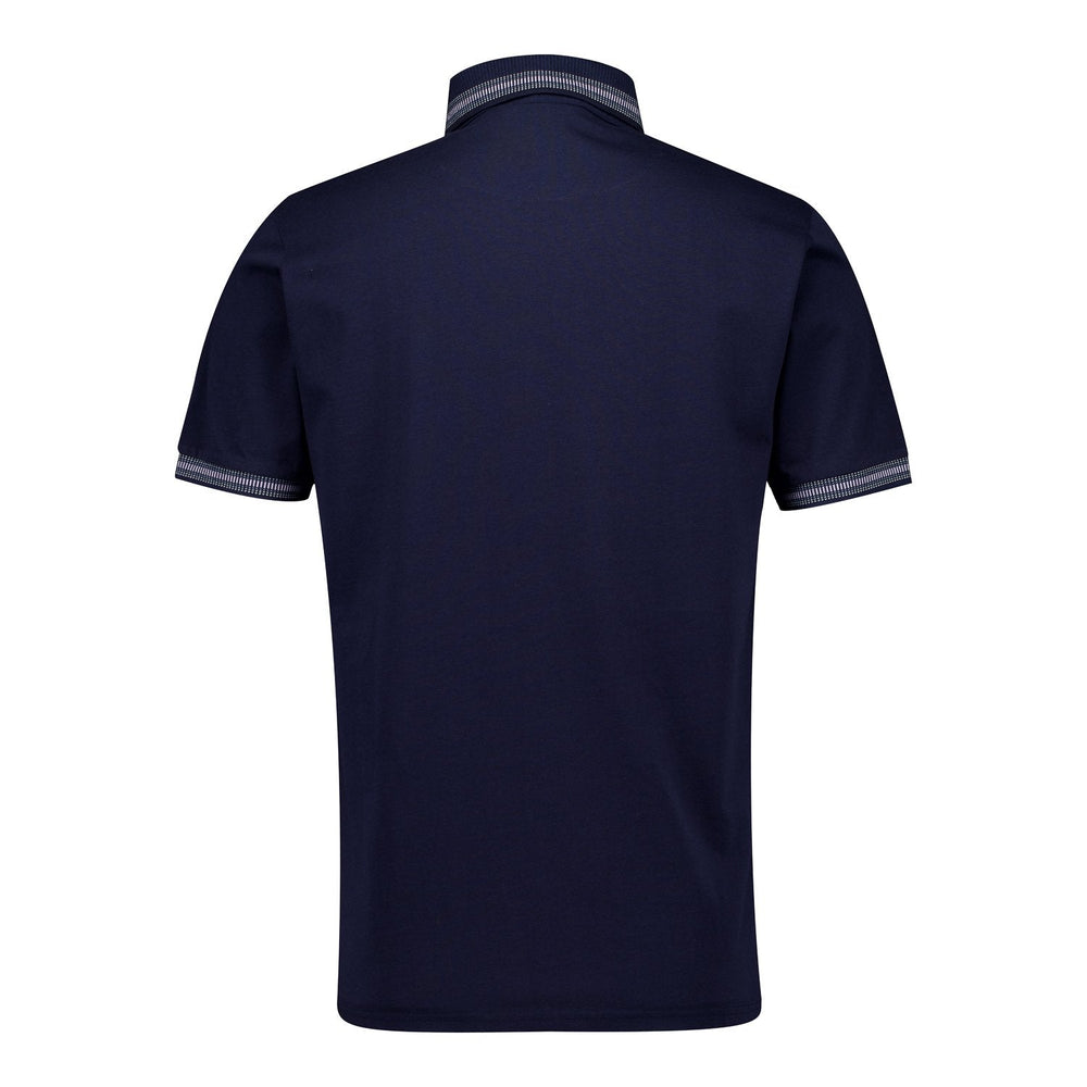 Mens Pastel Multi Tipped Polo Shirt Navy Real Madrid