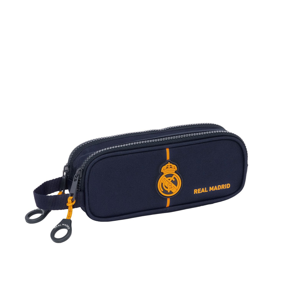 Double Pencil Case Navy Blue Real Madrid