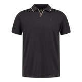 Polo homme Signature 2.0 col en V noir