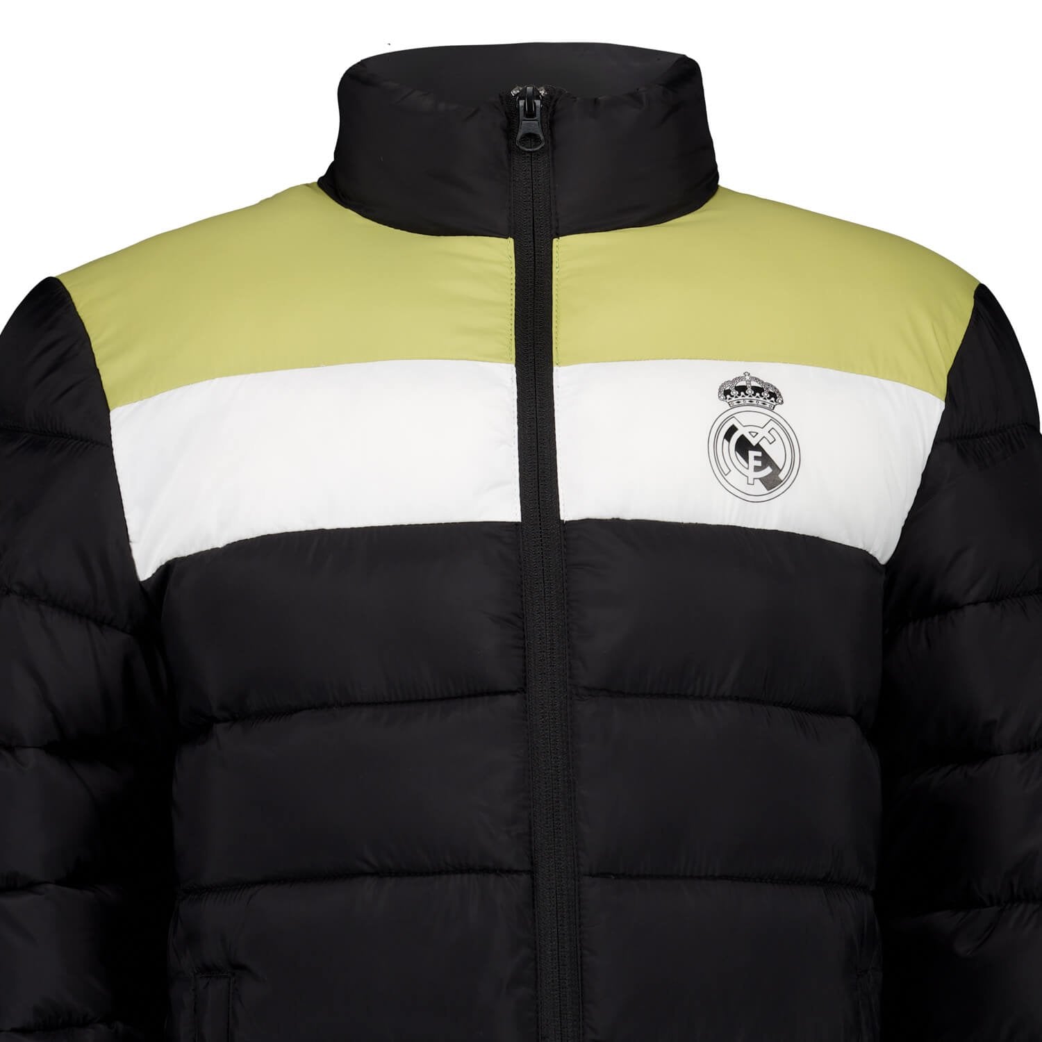 Kids Outerwear Padded Jacket Color Block Black Real Madrid