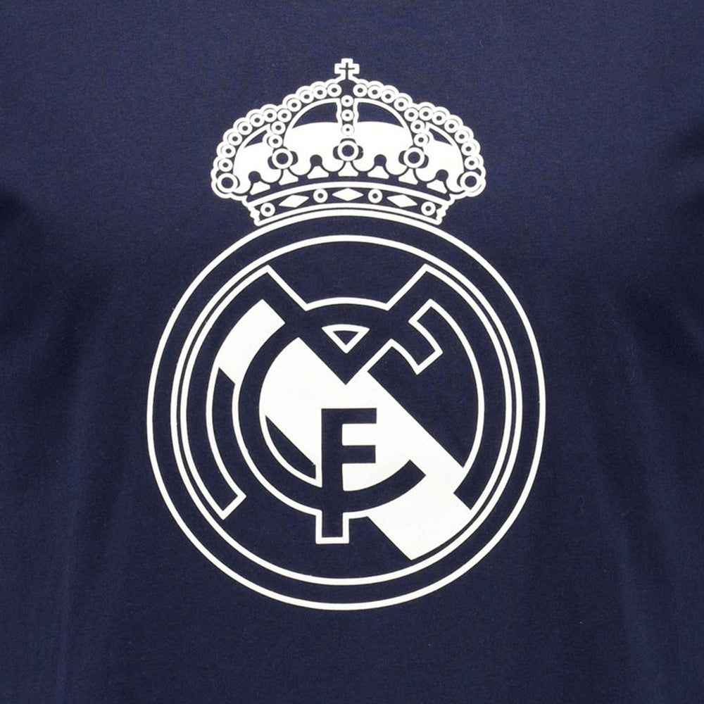 Mens Color Crest T-Shirt Navy Real Madrid