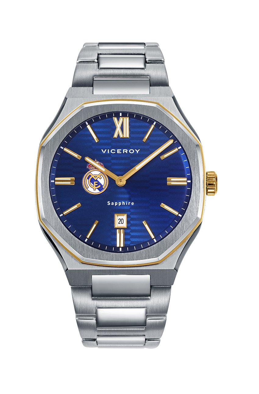 Man Steel Gold Bracelet Watch Silver Viceroy