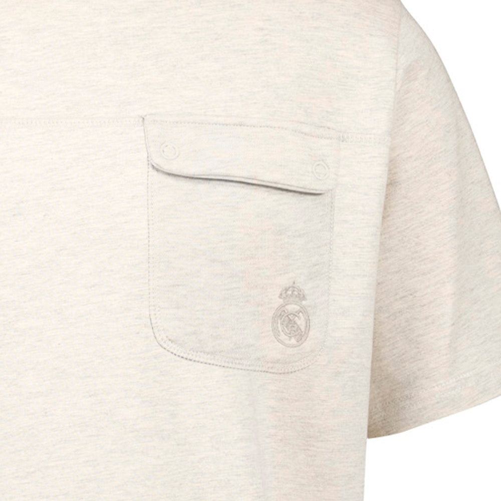 Mens Plum Noir Pocket T-Shirt Cream