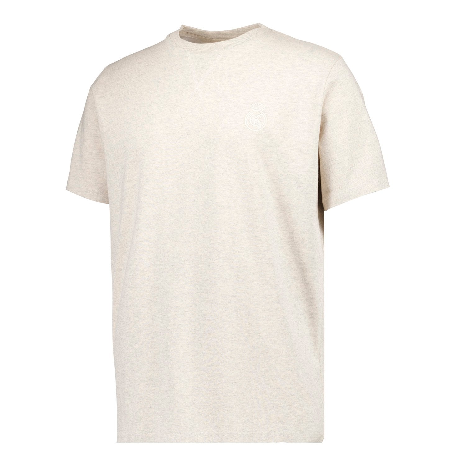 Mens Plum Noir Stitch Neck T-Shirt Cream
