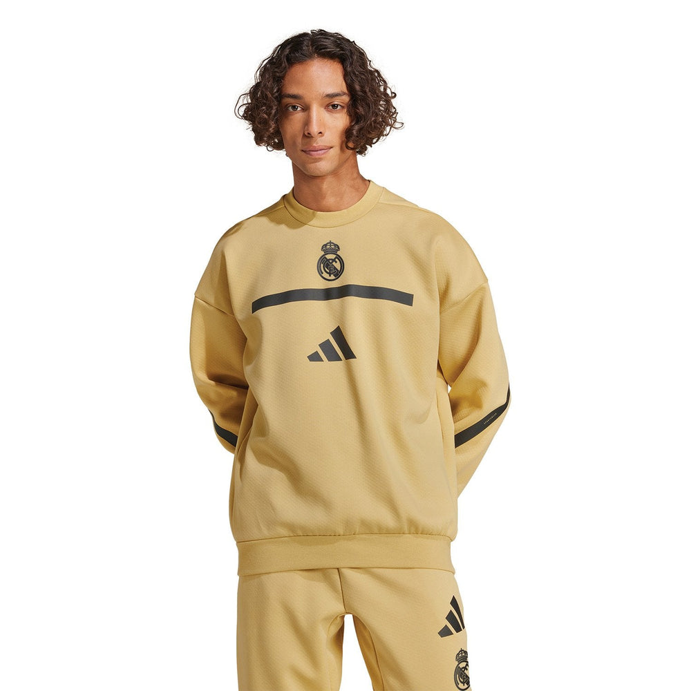 Mens adidas Real Urban Crew Sweatshirt Oat
