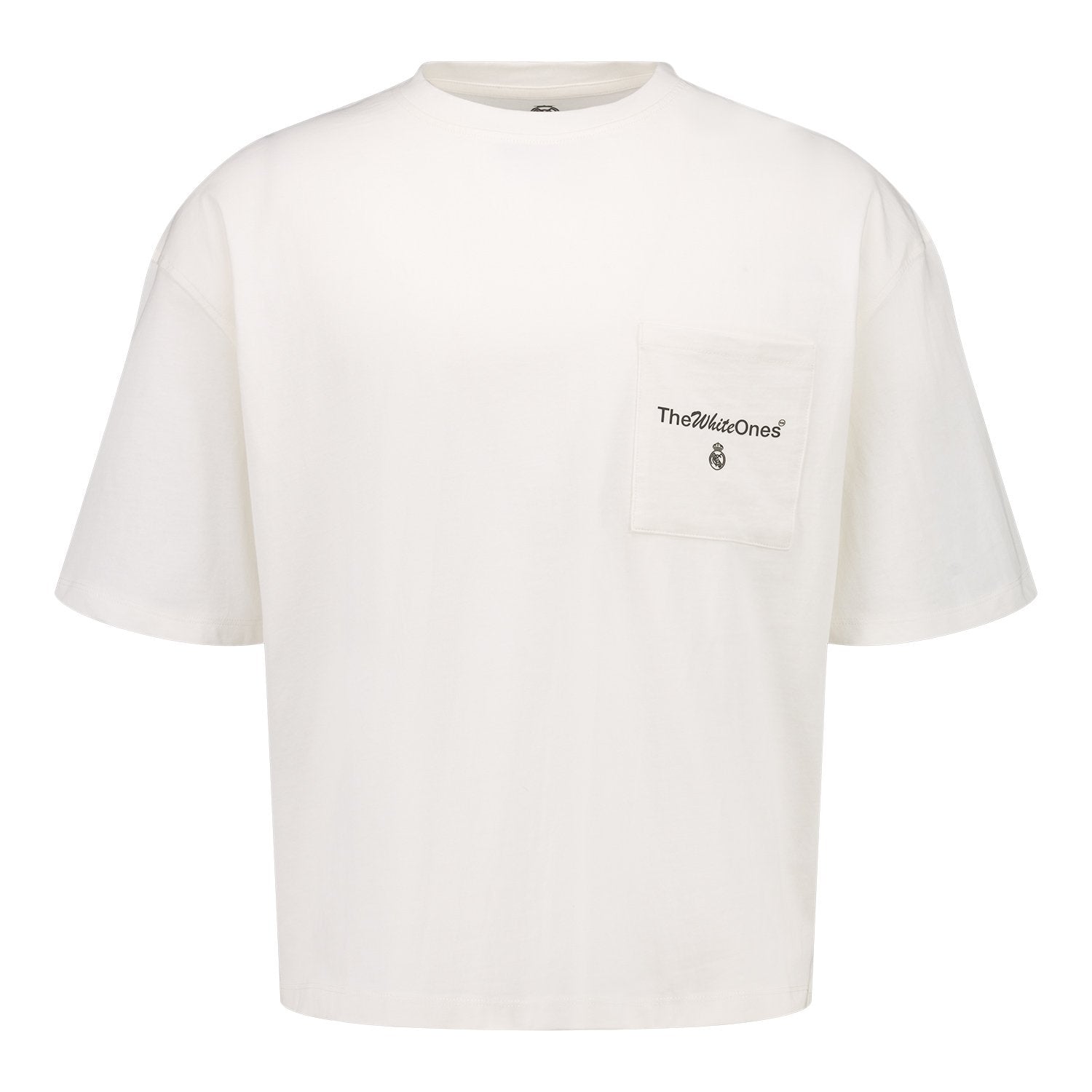 Mens The White Ones Text T-Shirt White