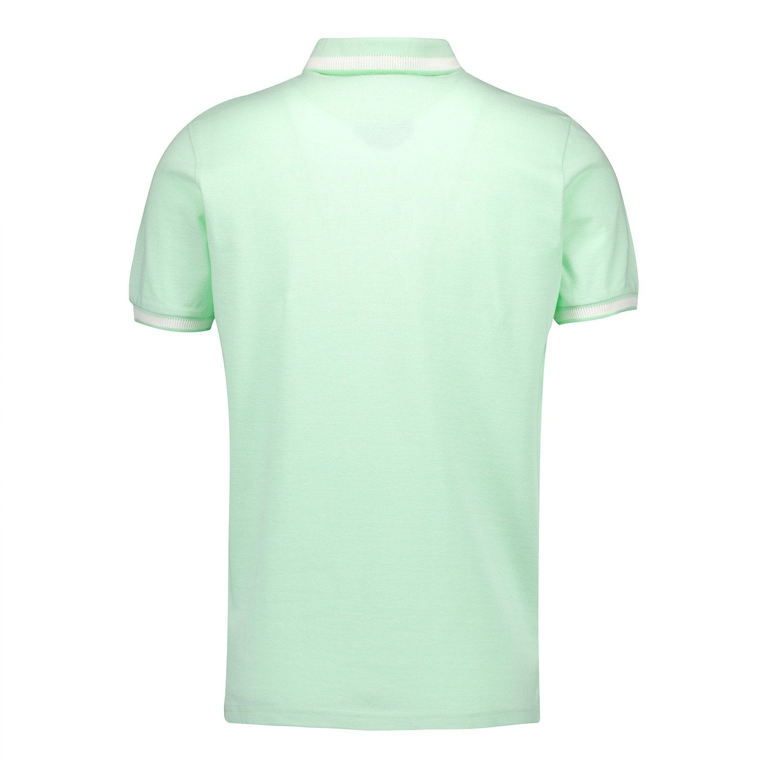 Mens Pastel Two Tone Pique Polo Shirt Green Real Madrid
