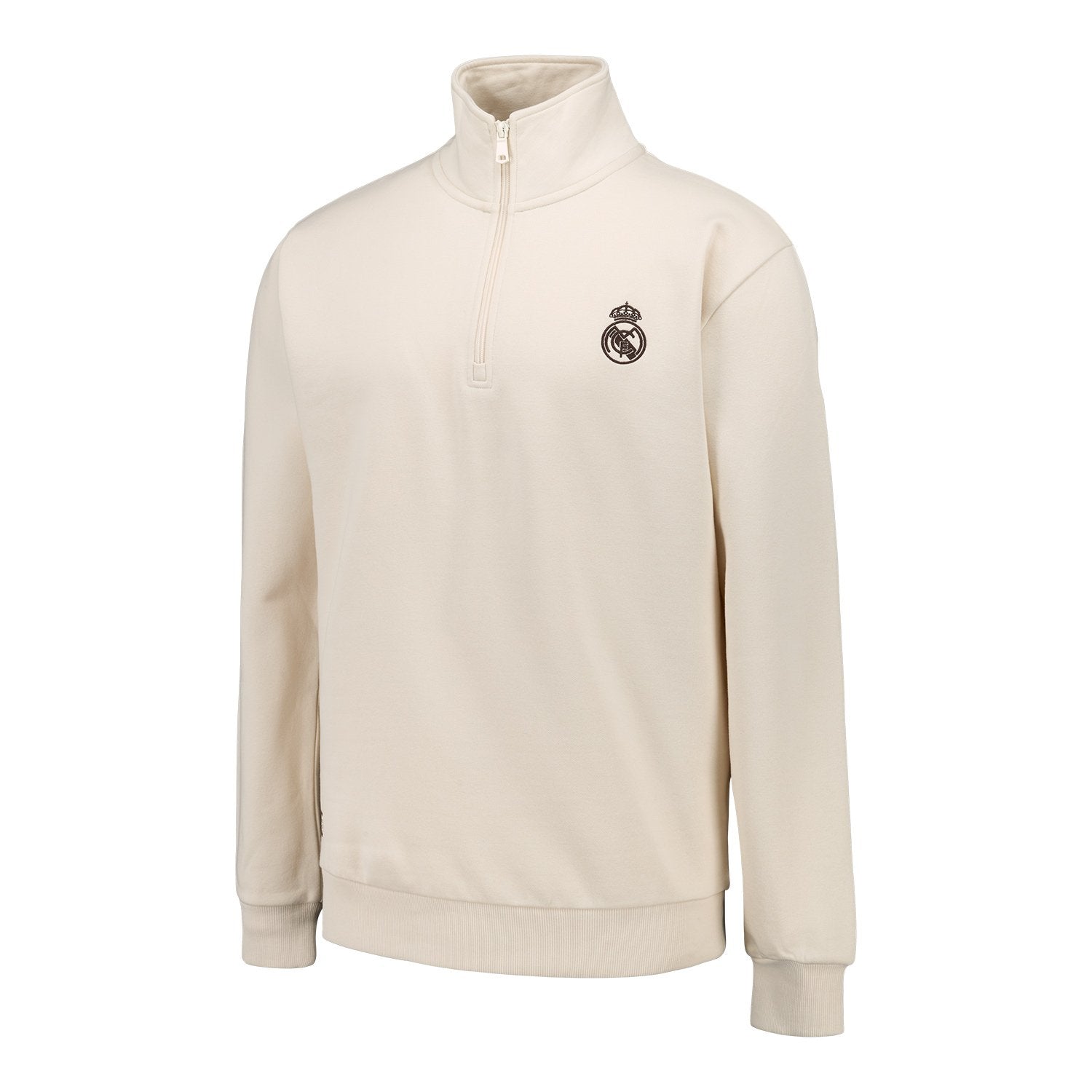 Mens Classic Zip Sweatshirt Beige