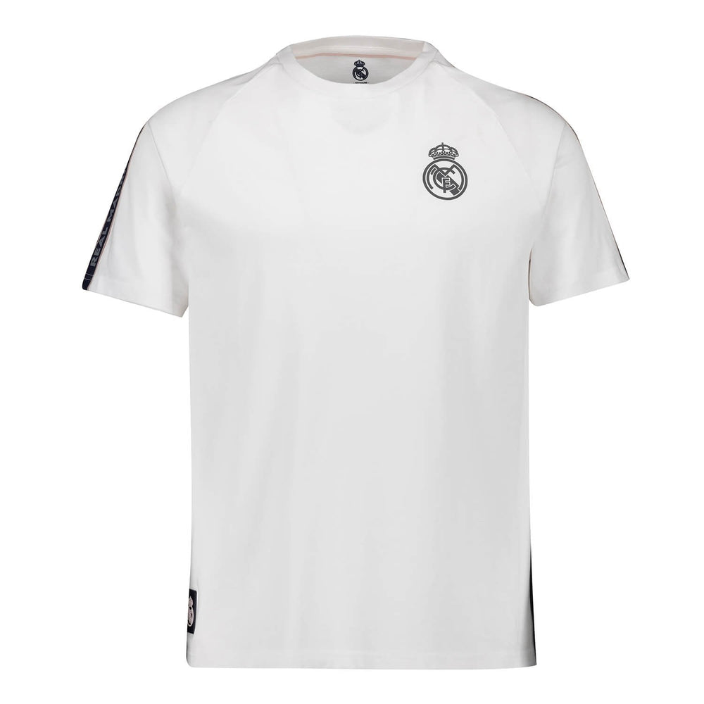 Mens Tape T-Shirt White Real Madrid