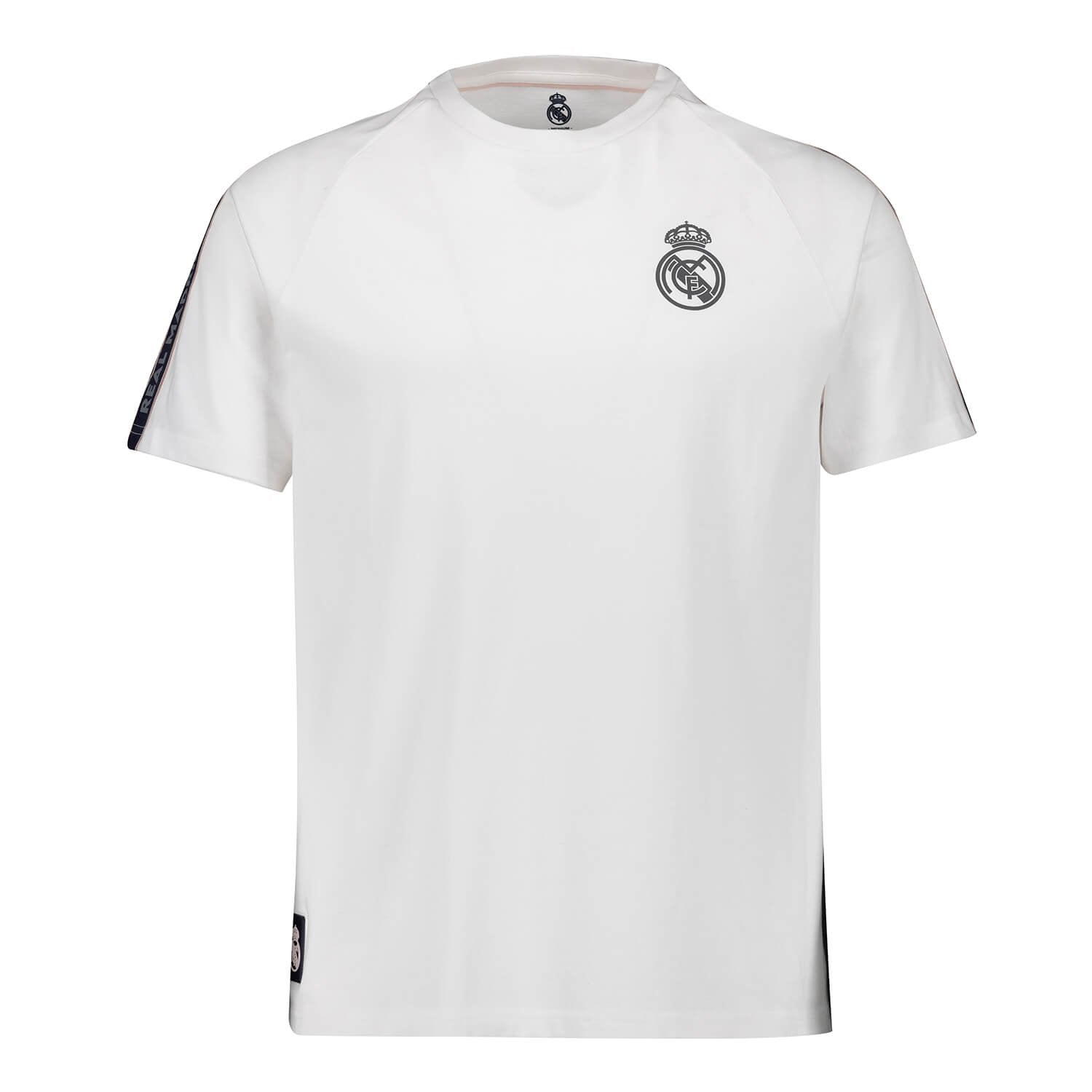 Mens Tape T-Shirt White Real Madrid