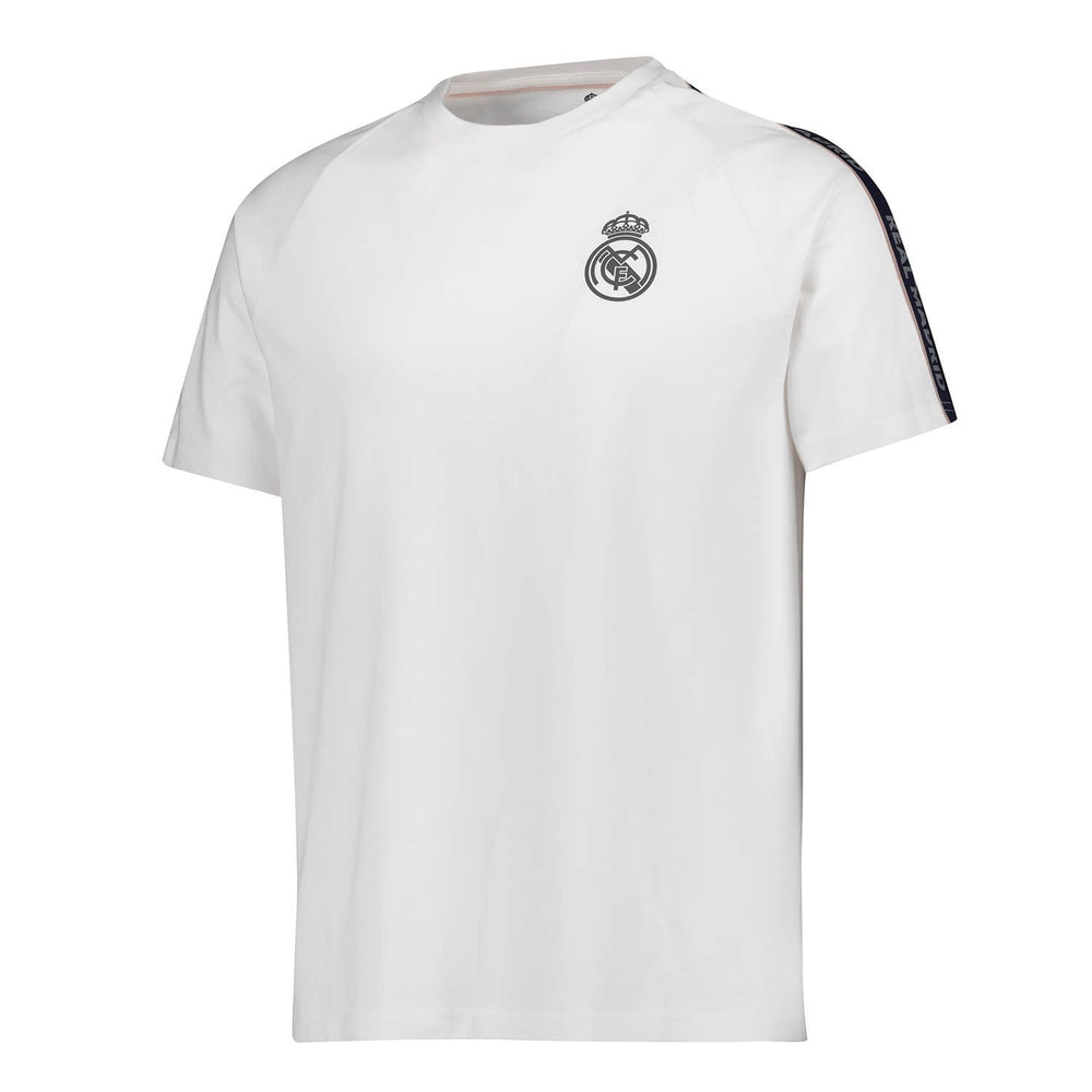 Mens Tape T-Shirt White Real Madrid