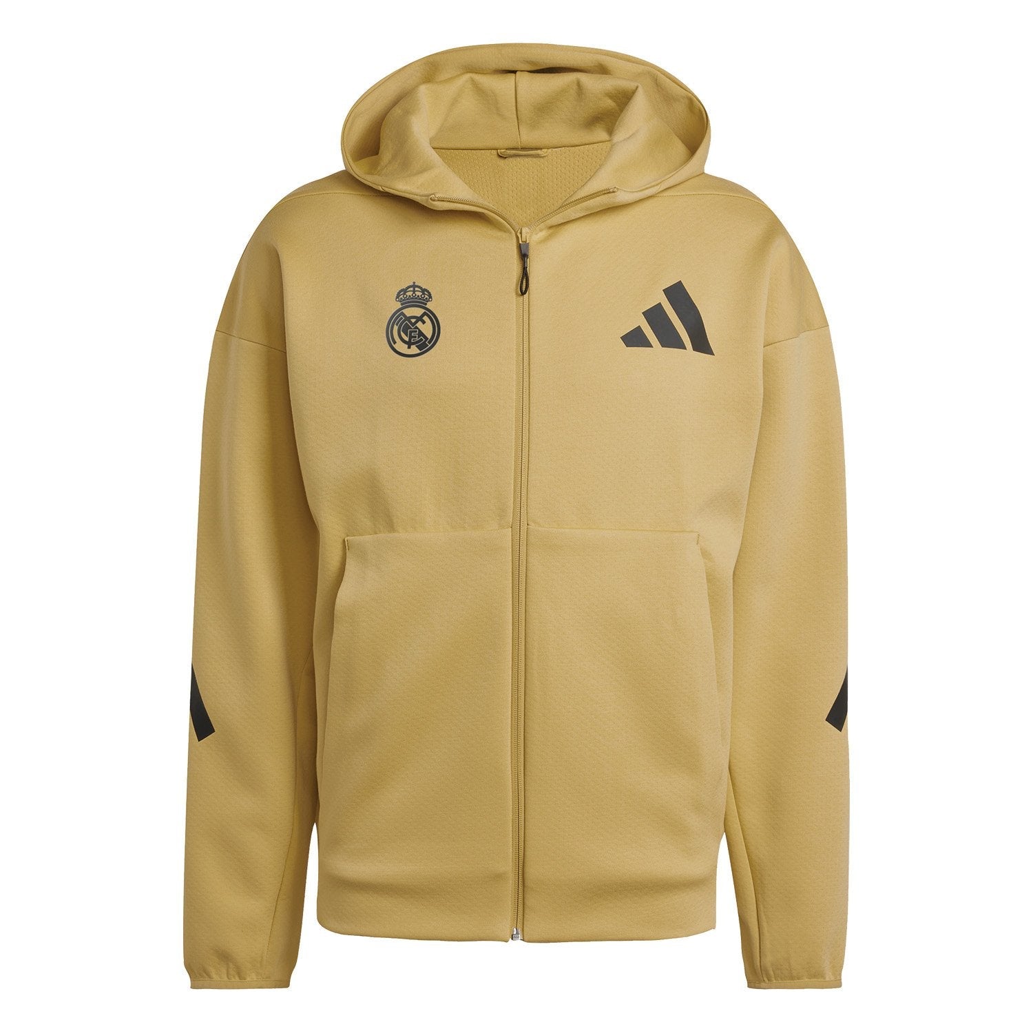 Mens adidas Real Urban Full Zip Hoodie Oat