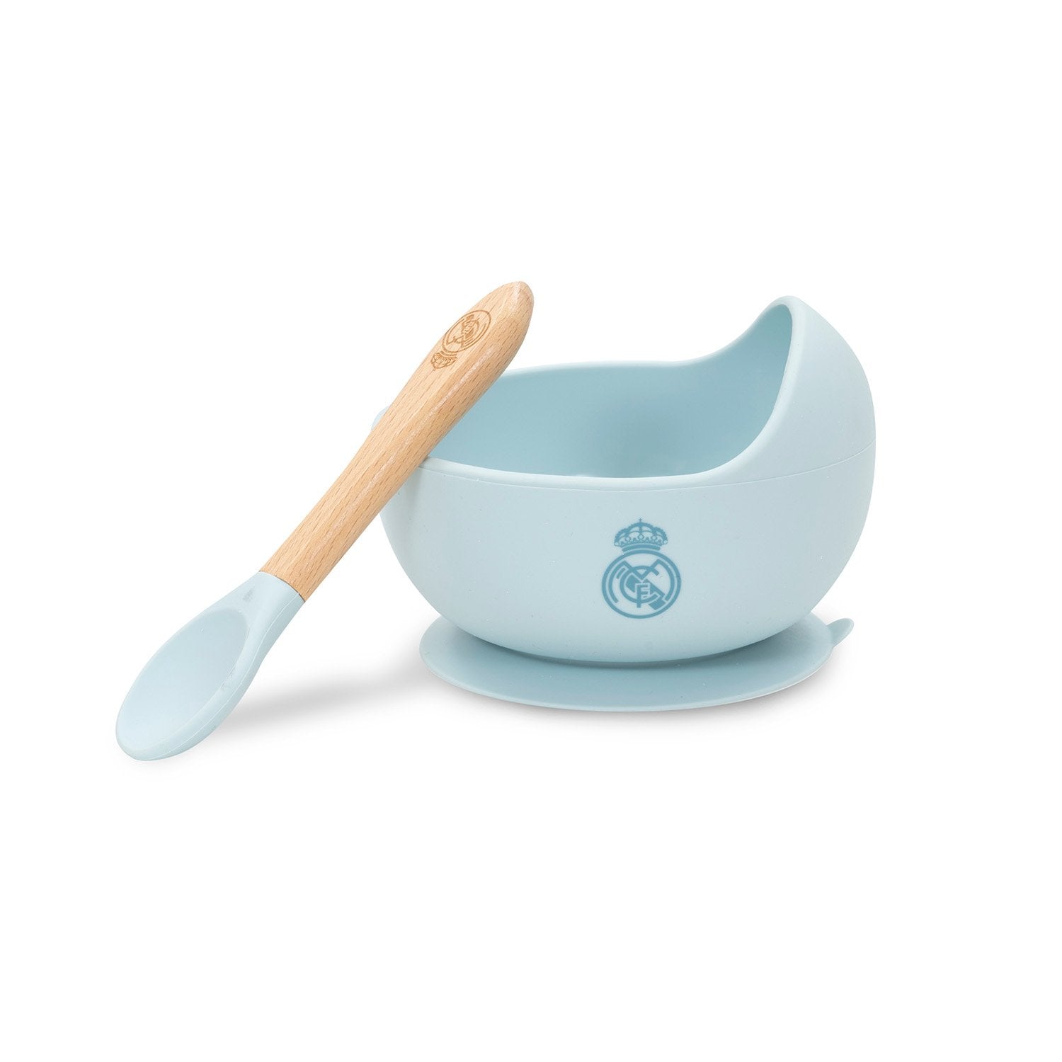 Silicone Bowl & Spoon Blue Real Madrid