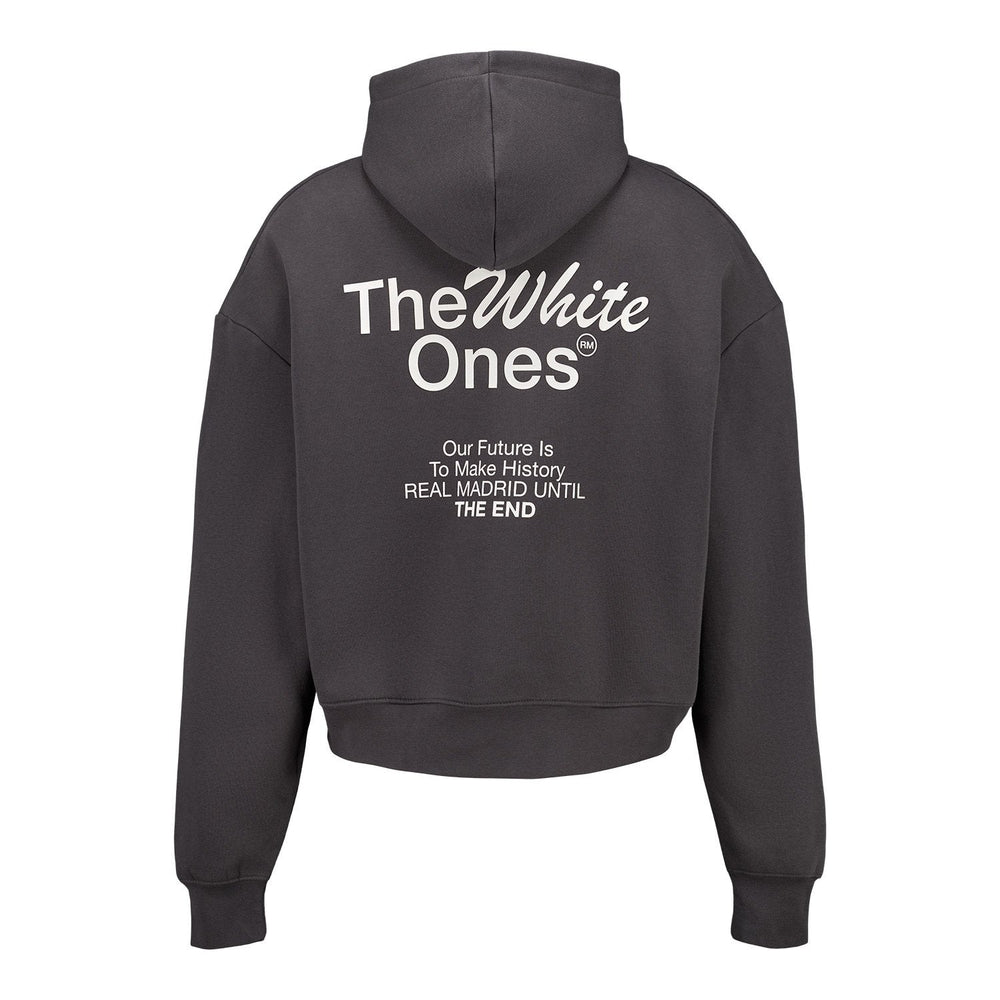 Mens The White Ones Text Hoodie Black