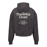 Mens The White Ones Text Hoodie Black