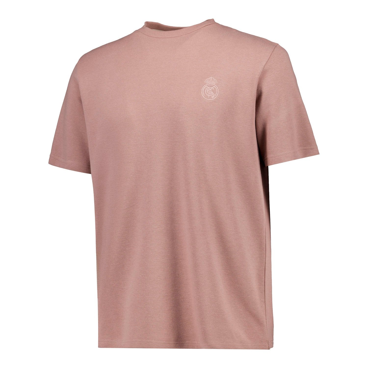 Mens Plum Noir Rib T-Shirt Dusky Pink