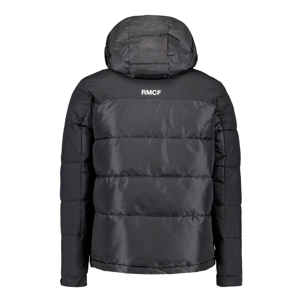 Womens Outerwear Color Padded Hooded Jacket Black Real Madrid