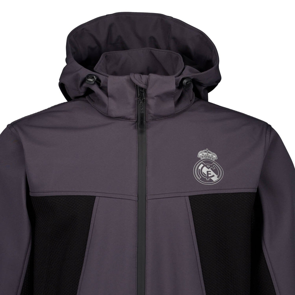 Mens Outerwear Softshell Jacket Dark Grey Real Madrid