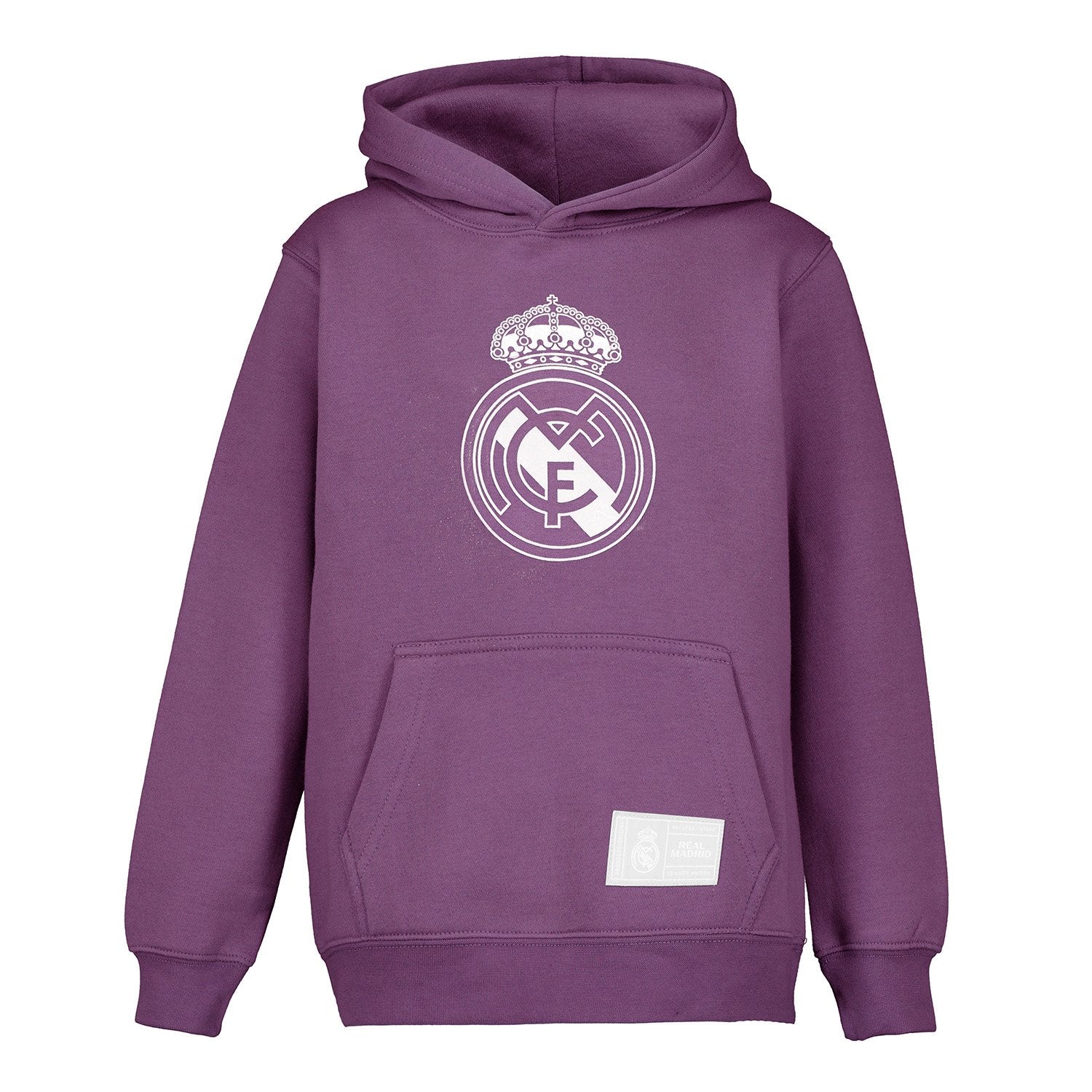 Kids Color Crest Hoodie Purple Real Madrid