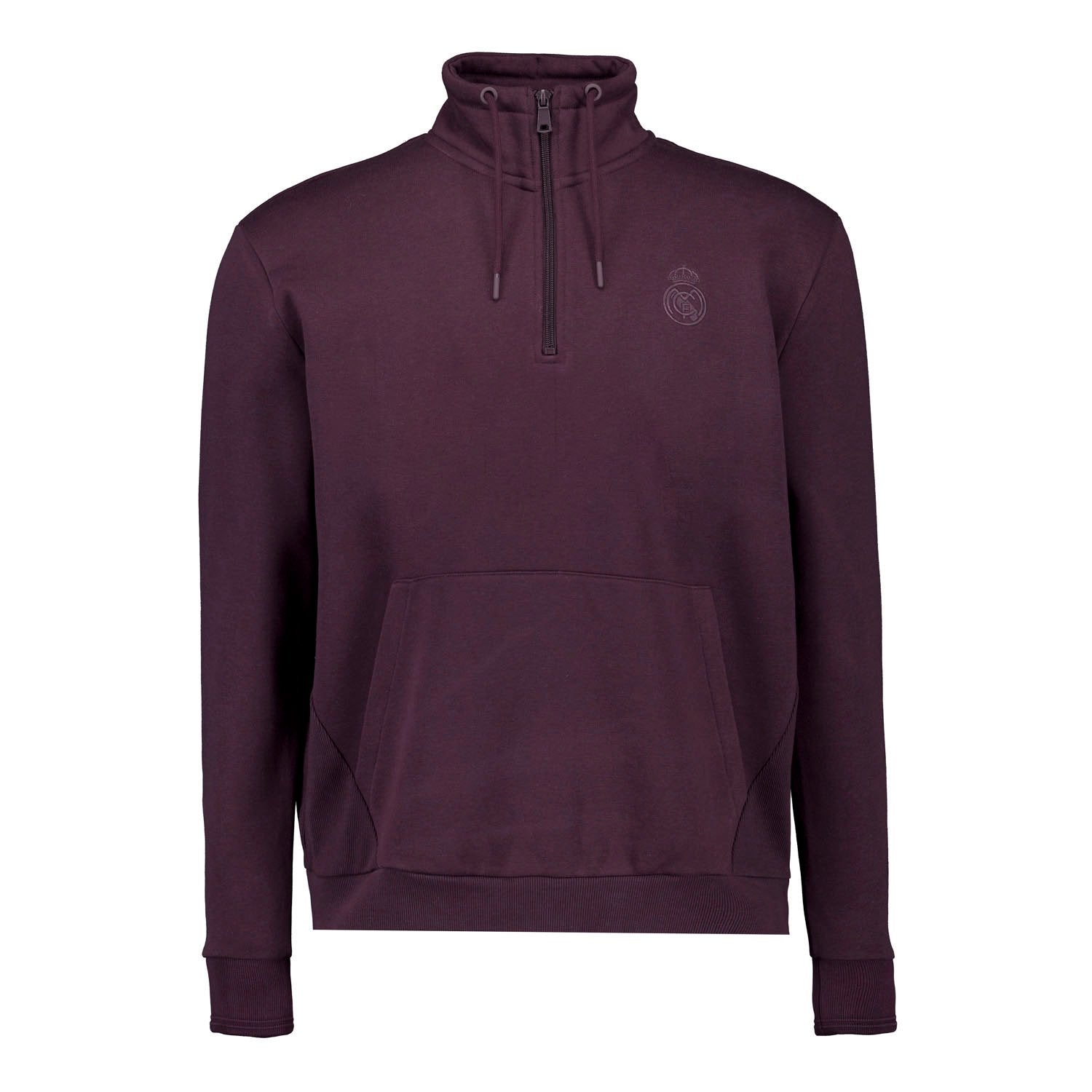Mens Plum Noir 1/4 Zip Sweat Plum