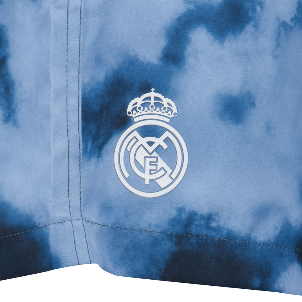 Mens Real Madrid Tye Dye Black Swimshorts
