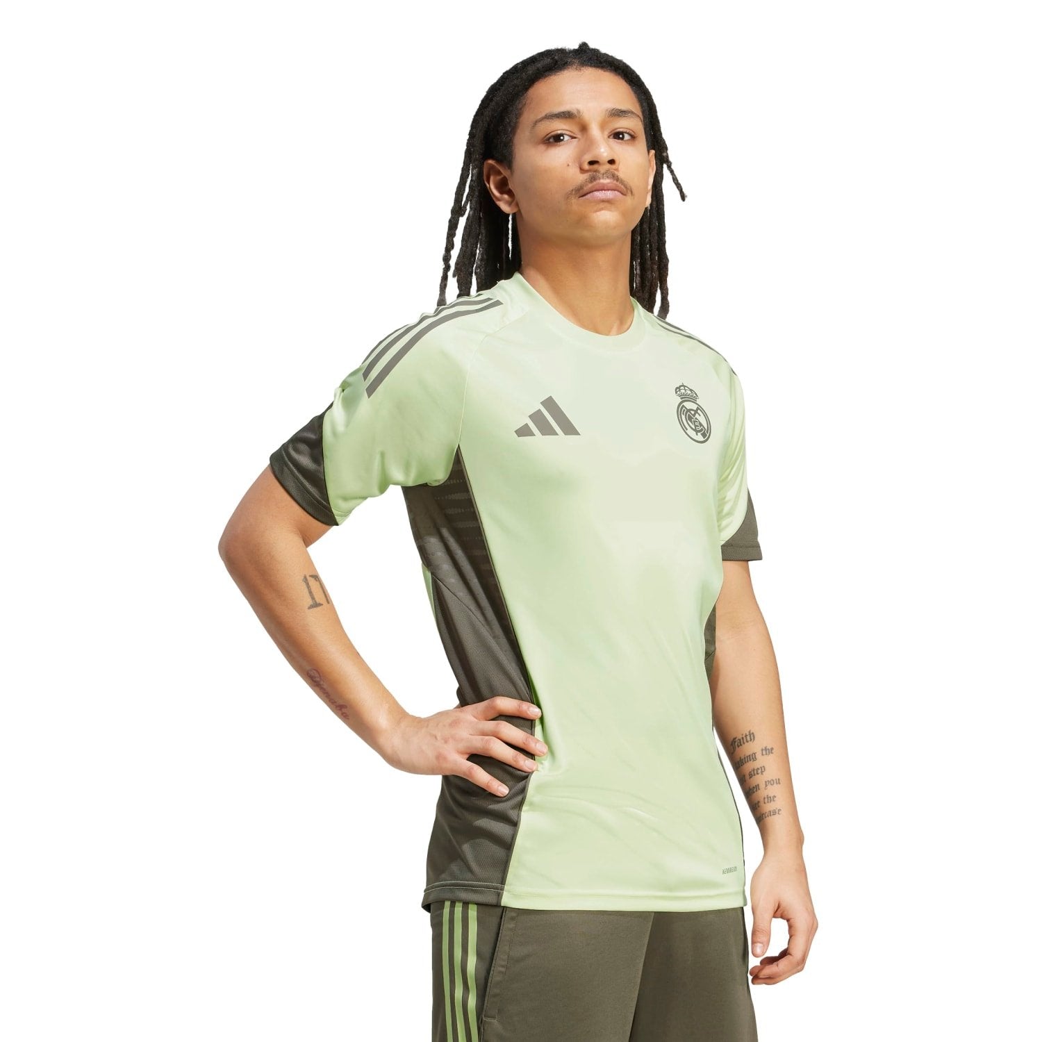 Mens adidas Training Shirt 25/26 Lime Green – Official Real Madrid