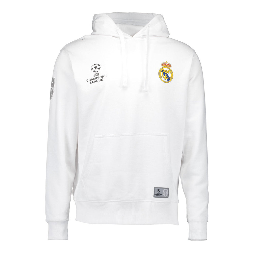 Mens UCL 14 Champions Hoodie White
