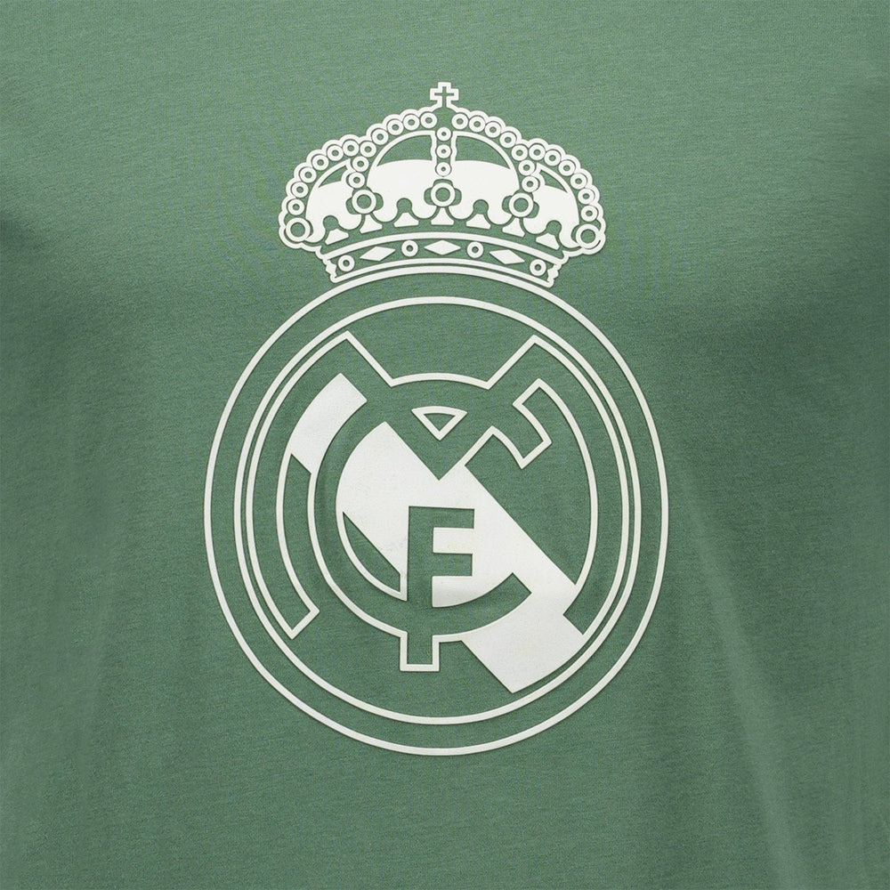Mens Color Crest T-Shirt Dark Green Real Madrid