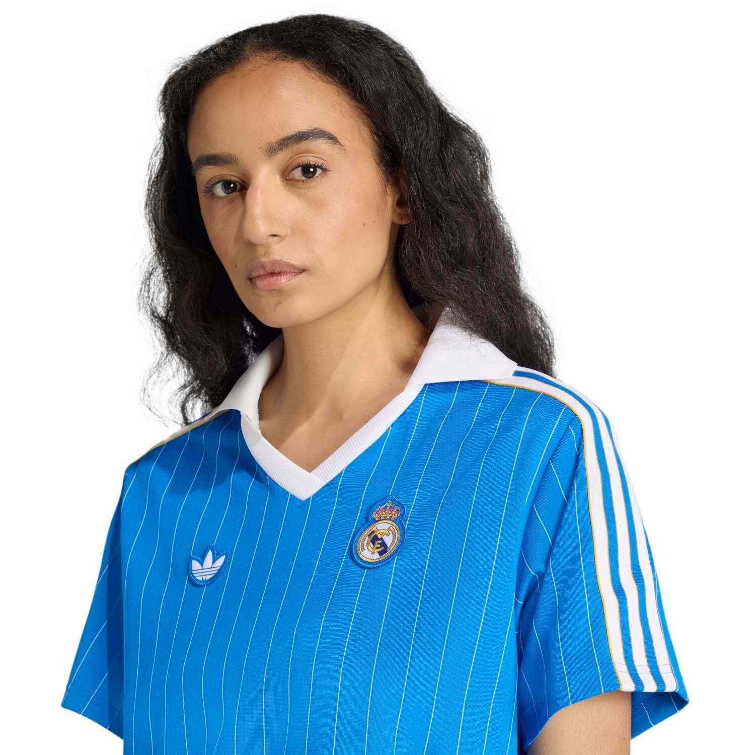 adidas Real Madrid Terrace Icons Dress Blue 2XS women adidas Real Madrid Terrace Icons Dress Blue 2XS women