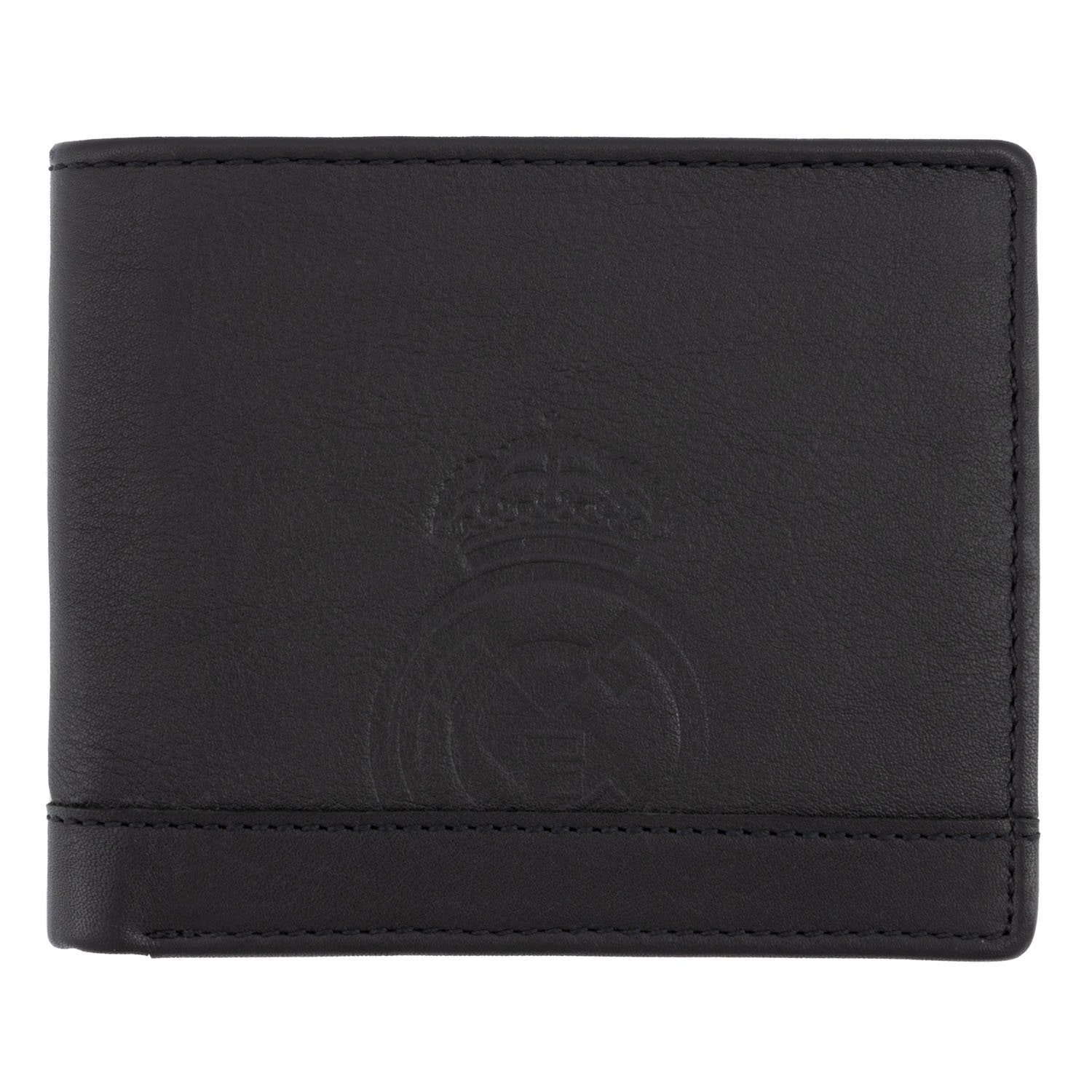 Black Leather Horizontal Wallet Real Madrid