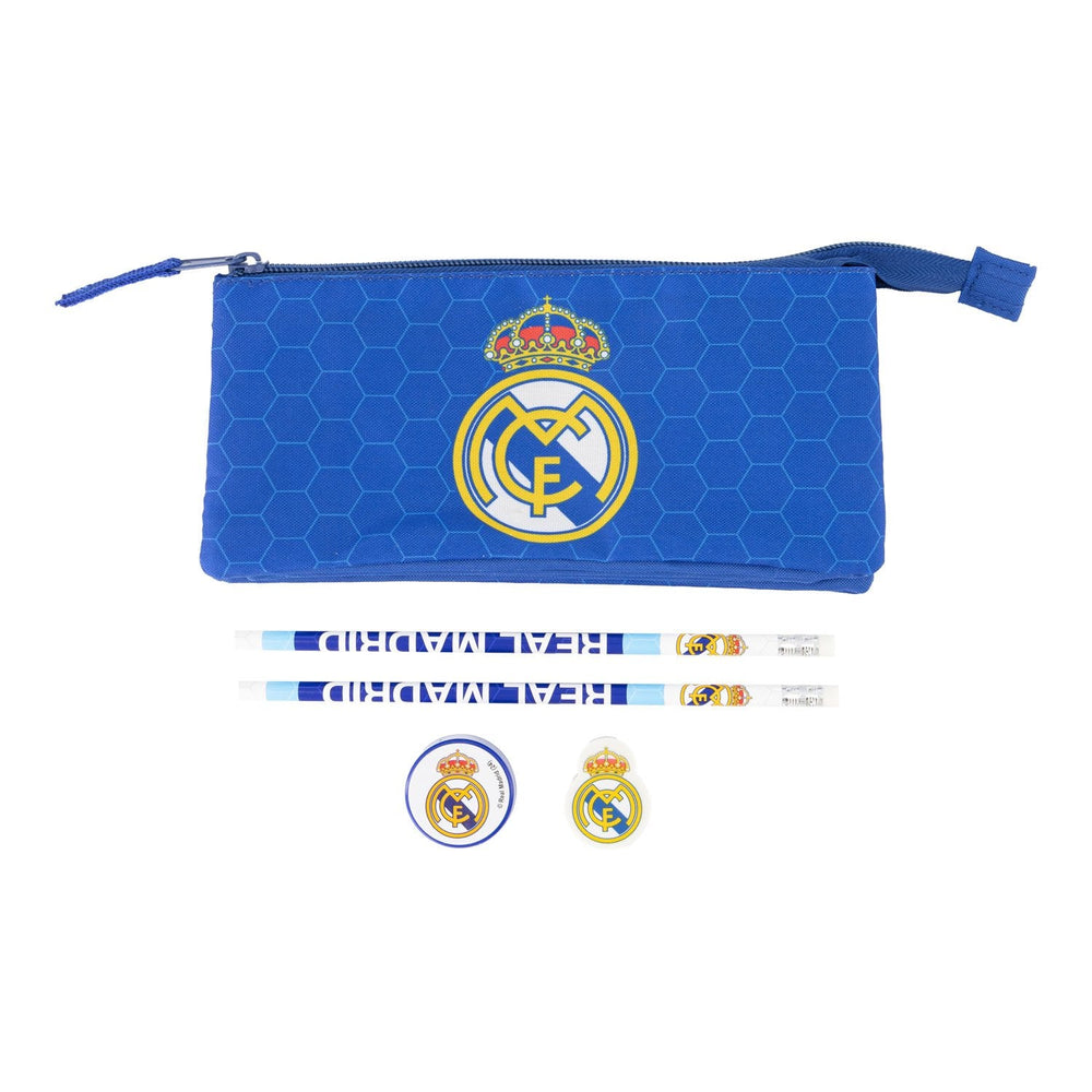 Triple Compartment Stationery Set Real Madrid