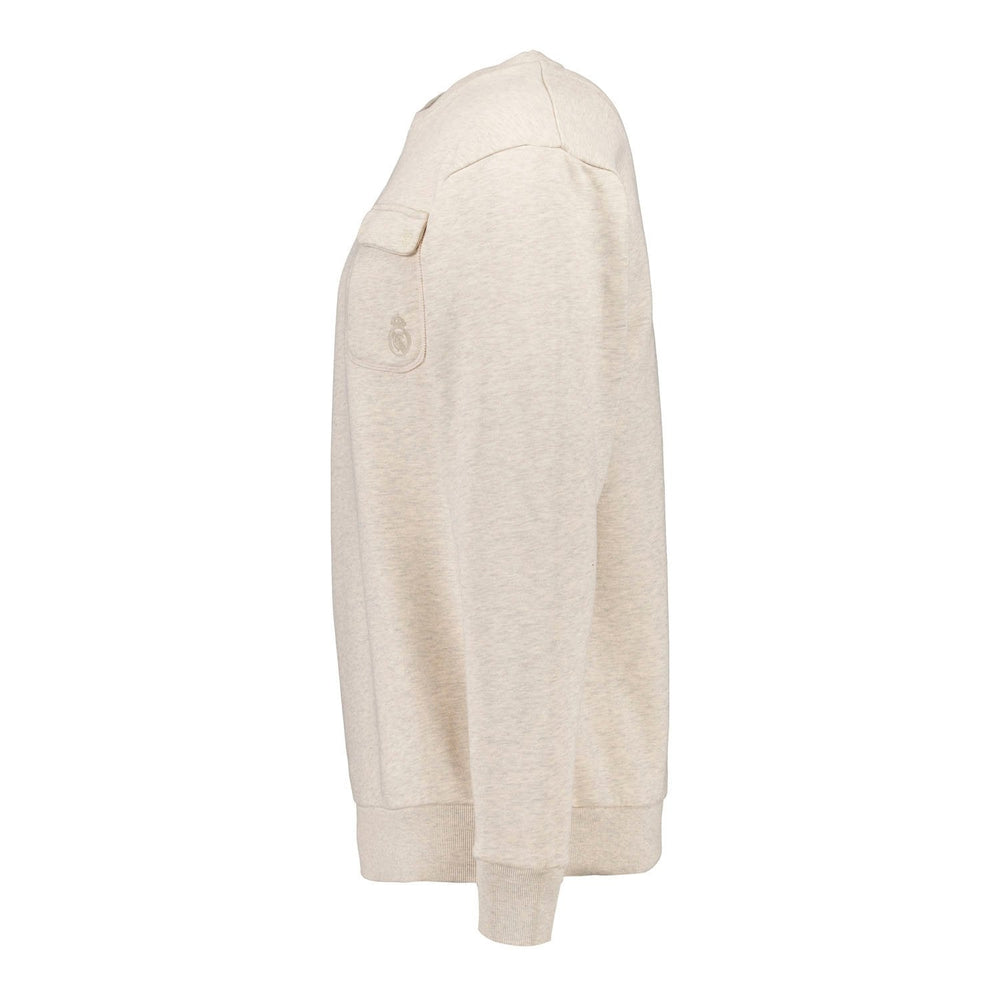 Mens Plum Noir Crew Sweat Cream
