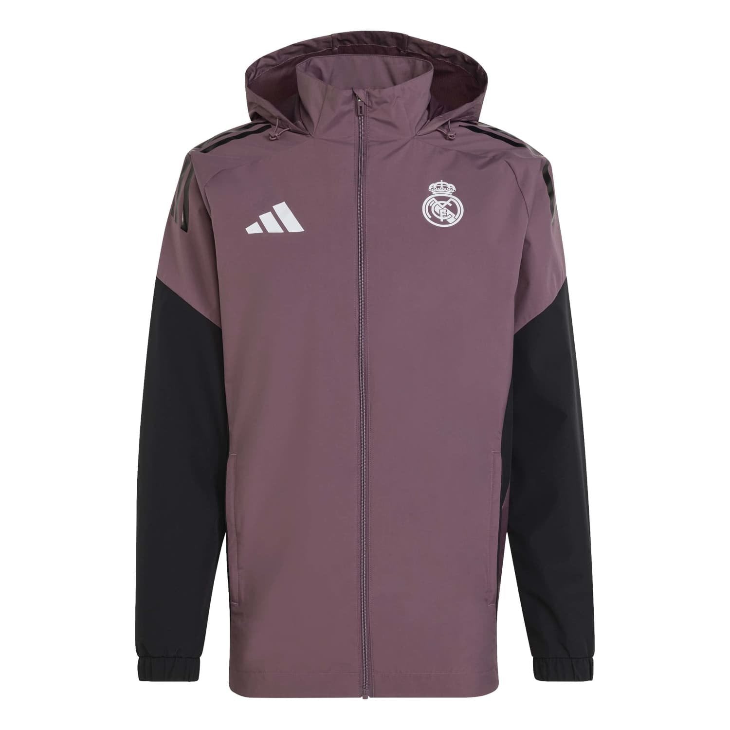 24 25 レアル・マドリード　パープル　ジャケット Mens adidas Training All Weather Jacket 25/26 Purple – The