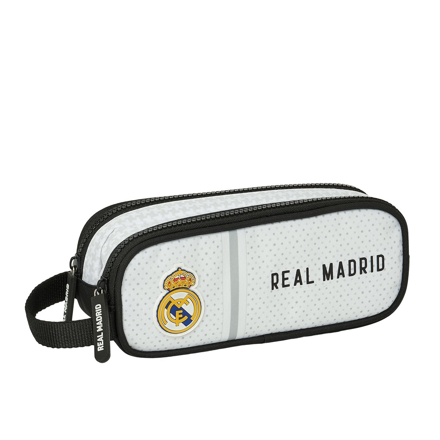 Double Pencil Case White/Black Real Madrid