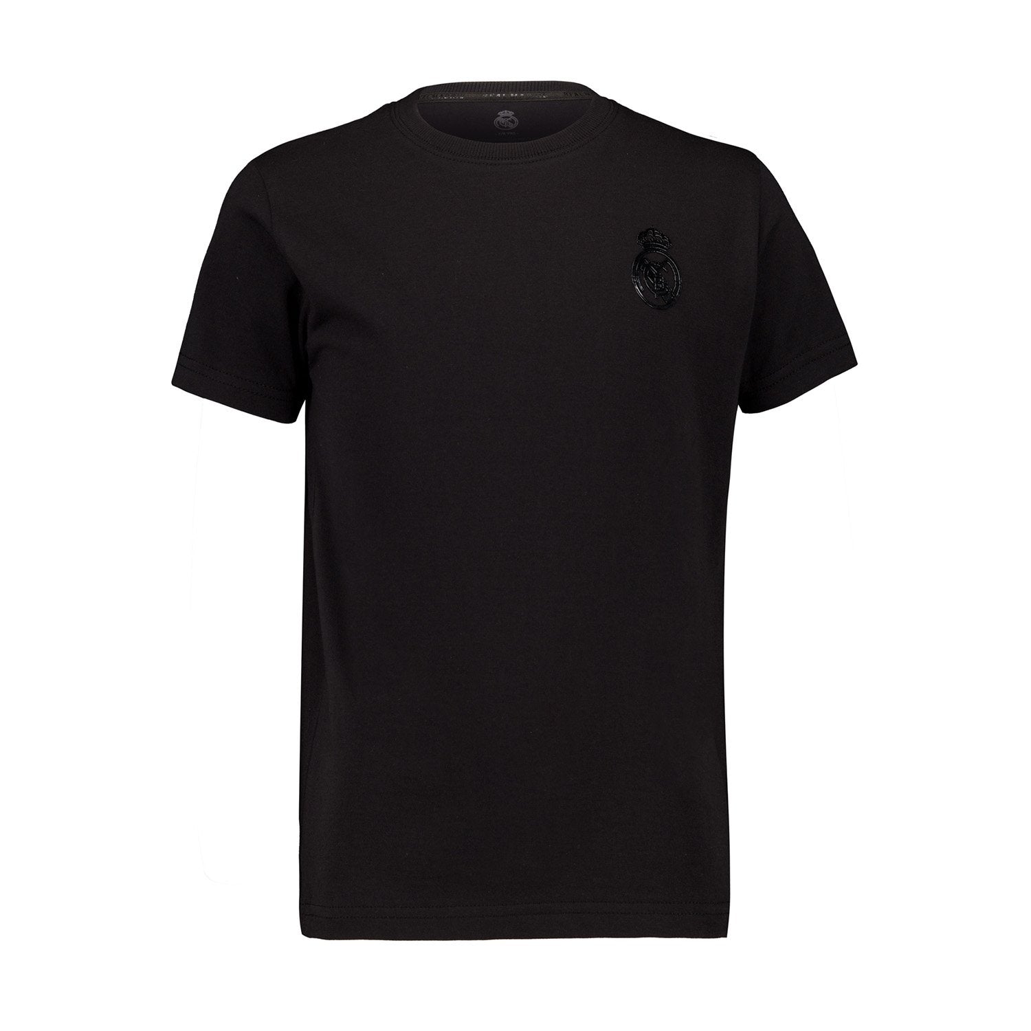 Kids Blackout T-Shirt Backprint Black Real Madrid