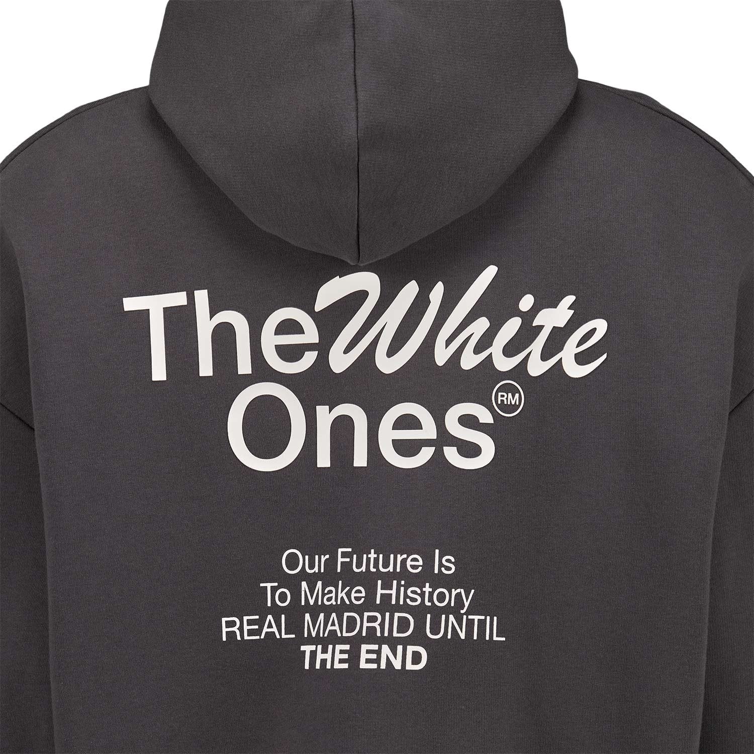 Mens The White Ones Text Hoodie Black