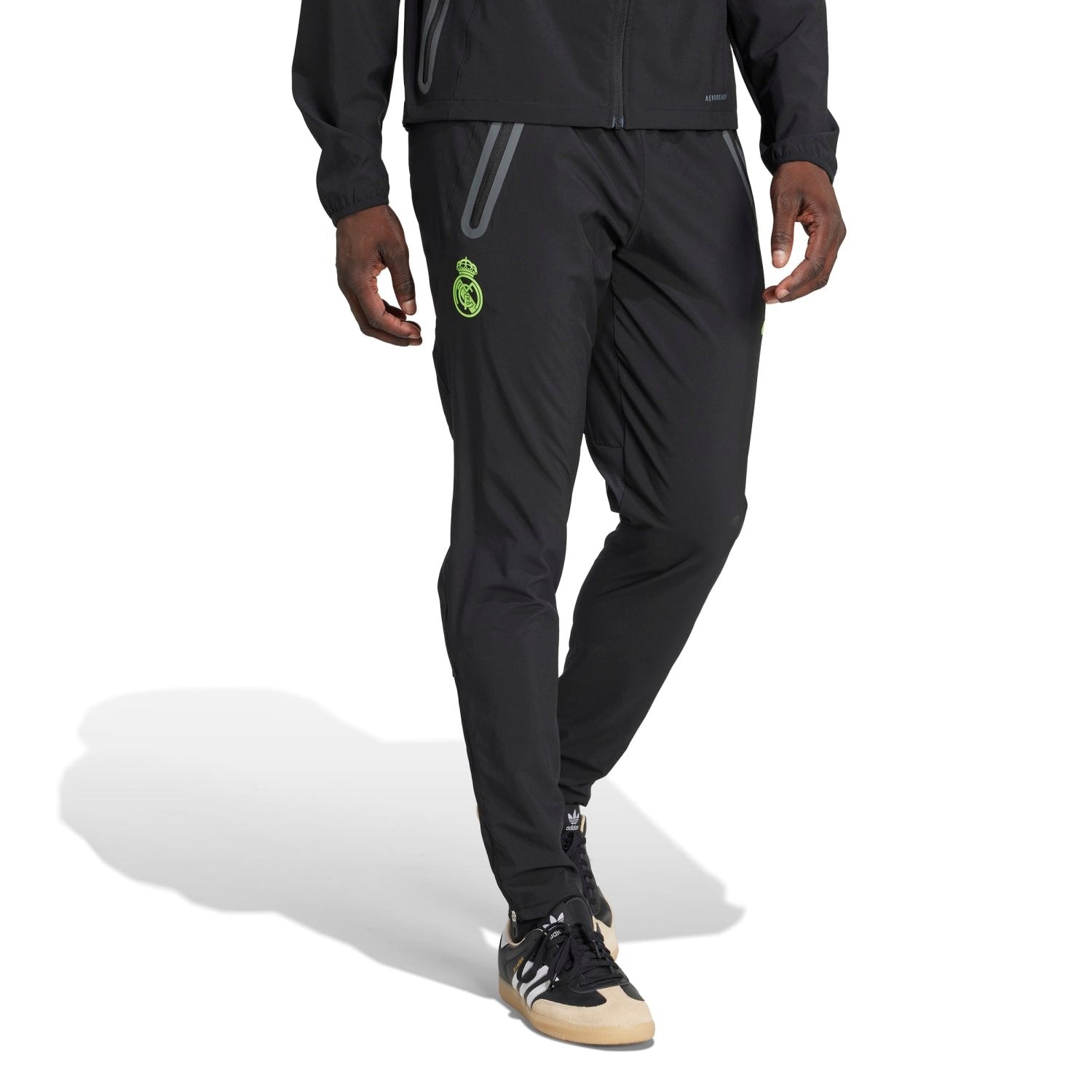 Mens Tiro Vis Tech Pro Trousers Black/Lime Green