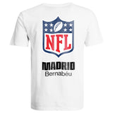 Men’s White Bernabéu x NFL Crest T‑Shirt