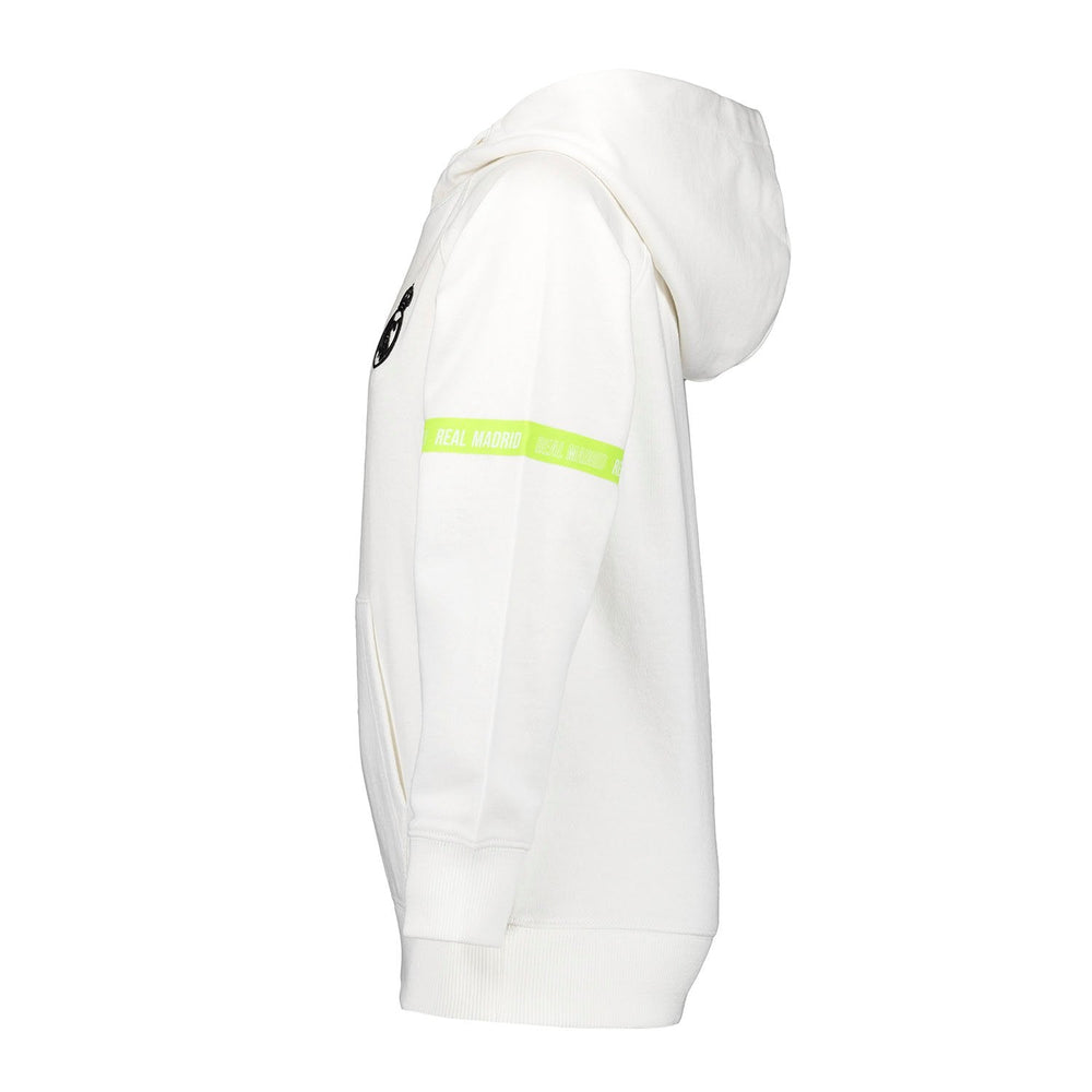 Kids Hoodie Fan Kids Tape Sleeve White Real Madrid
